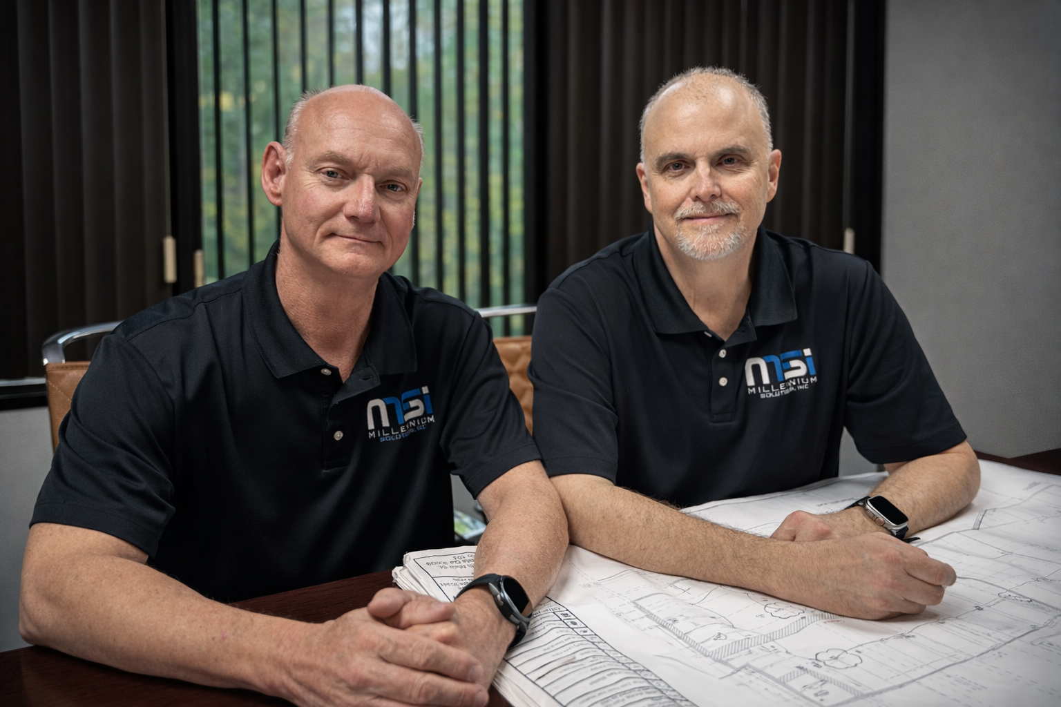 Charles and Clayton, co-founders of Millennium Solutions